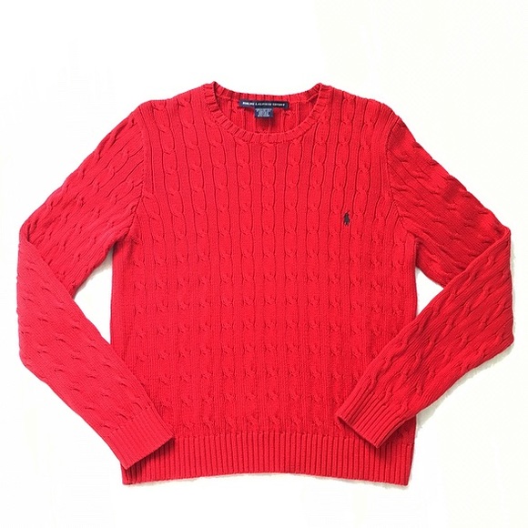 Ralph Lauren Sweaters - NWOT Red Ralph Lauren Cable Knit Sweater